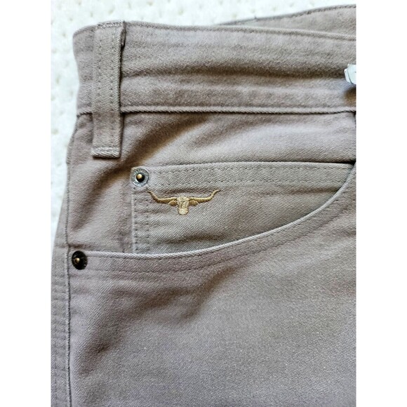 RM Williams Denim Australia Made Jeans Pants Mens 42R Straight Khaki Brown - Picture 6 of 8